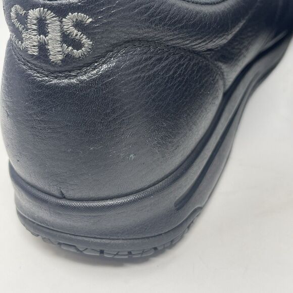 SAS Guardian Shoes Mens 10.5 M Black Leather Comfort Slip Resist Lace Sneakers - Picture 10 of 16